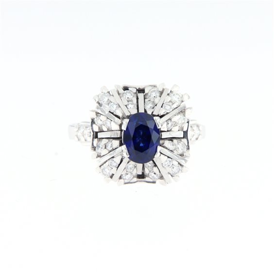 Ring Roman Gioielli Woman in White Gold Zaffiro 0.97 Ct AN.ZAF-J-7 - AN.ZAF-J-7